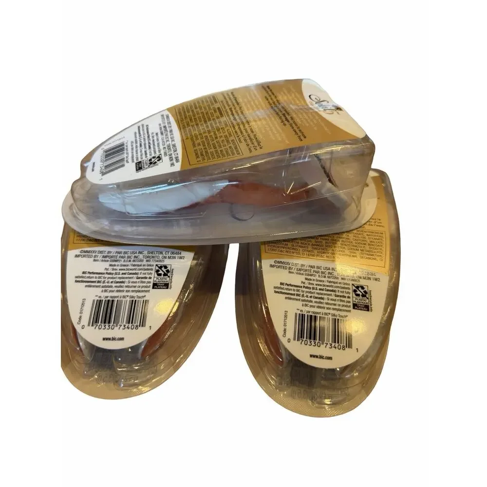 SET OF 6 BIC Soleil Glide Women's Disposable Razors 5 Blade 2 Piece Razor Set
